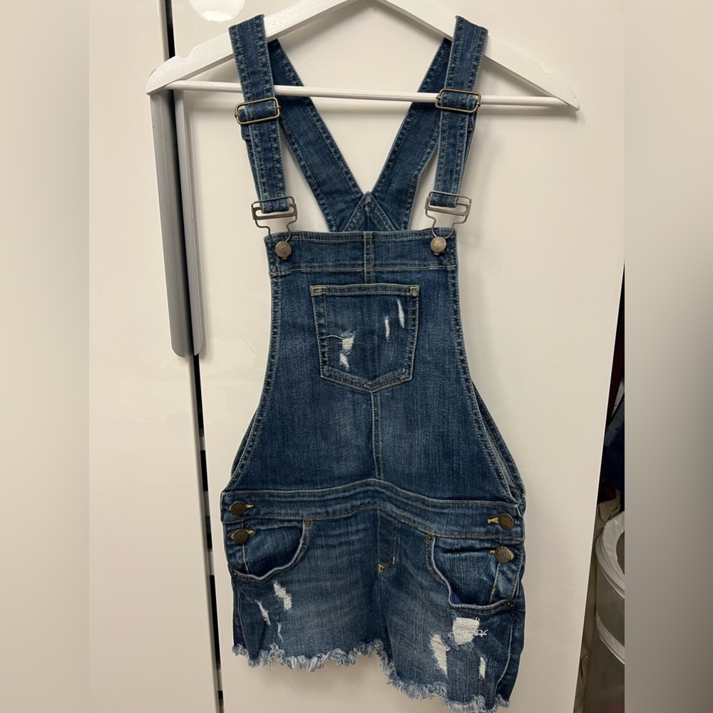 Guess Denim Short Overalls